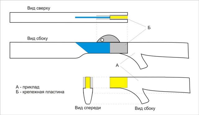 Схема изготовления арбалета